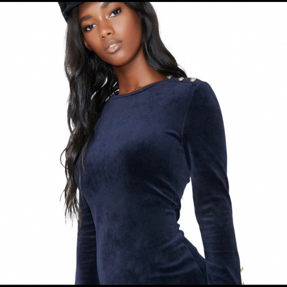 Juicy Couture Black Label Regal Dress in Navy New! Limited time Free Shipping 🎉 - Picture 2 of 9